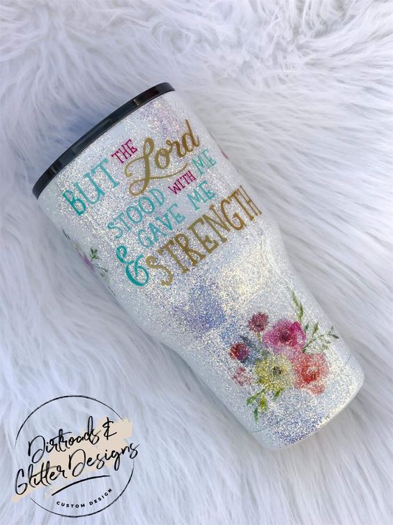 But The Lord Stood With Me Gave Me Strength Tumbler - Tumbler Plush